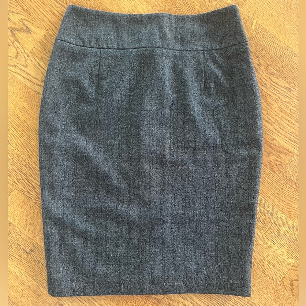 Mossimo Women’s Size 6 Grey Pencil Skirt Herringbone